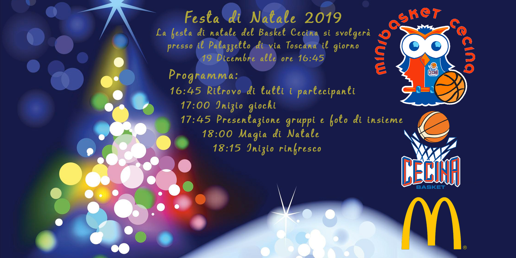 Immagini Natale Basket.Natale Basket Cecina